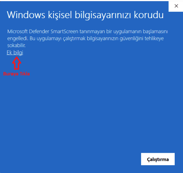 Windows SmartScreen - Ek bilgi